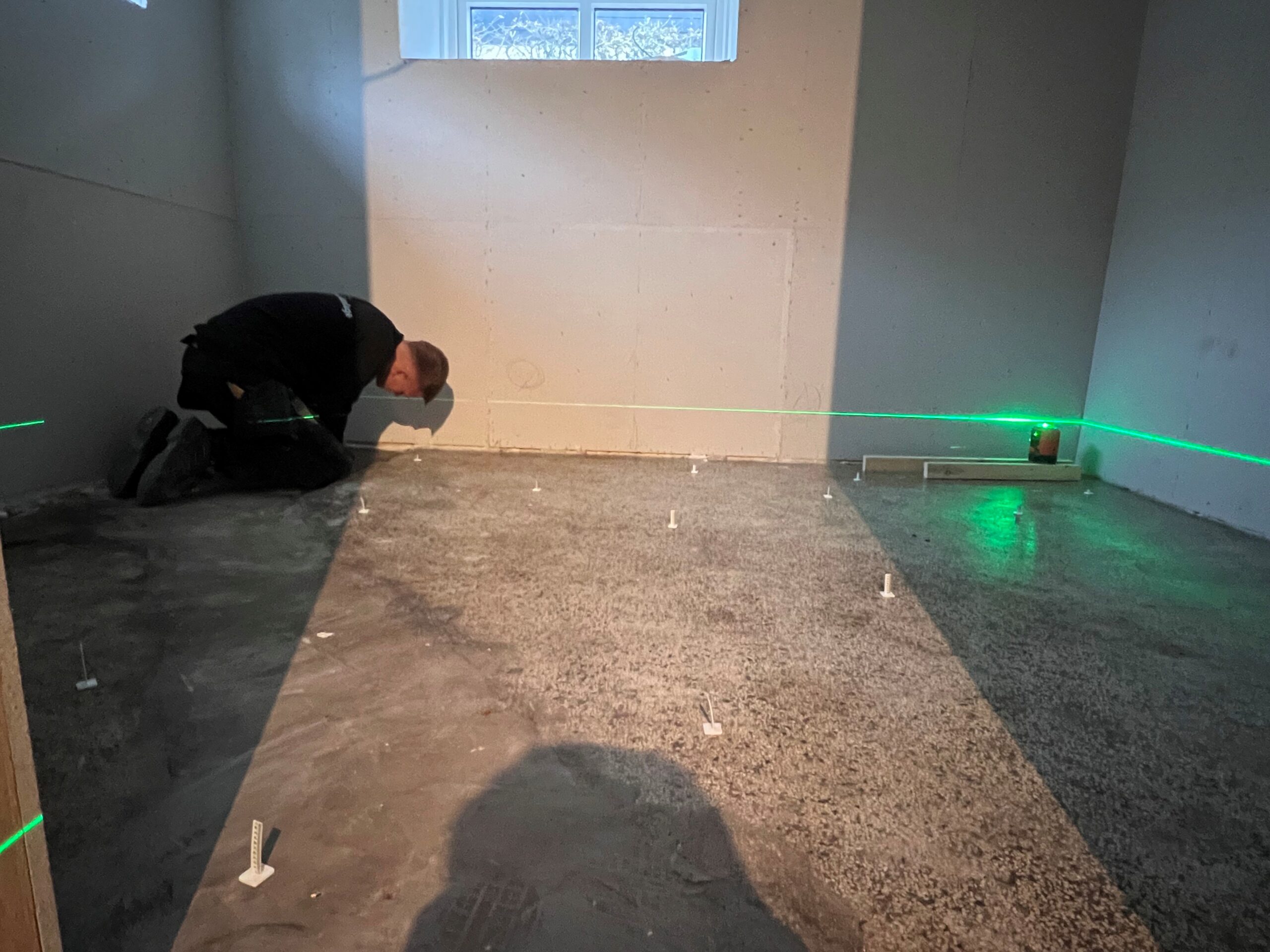  billede med laser, fokus skal være flydespartel